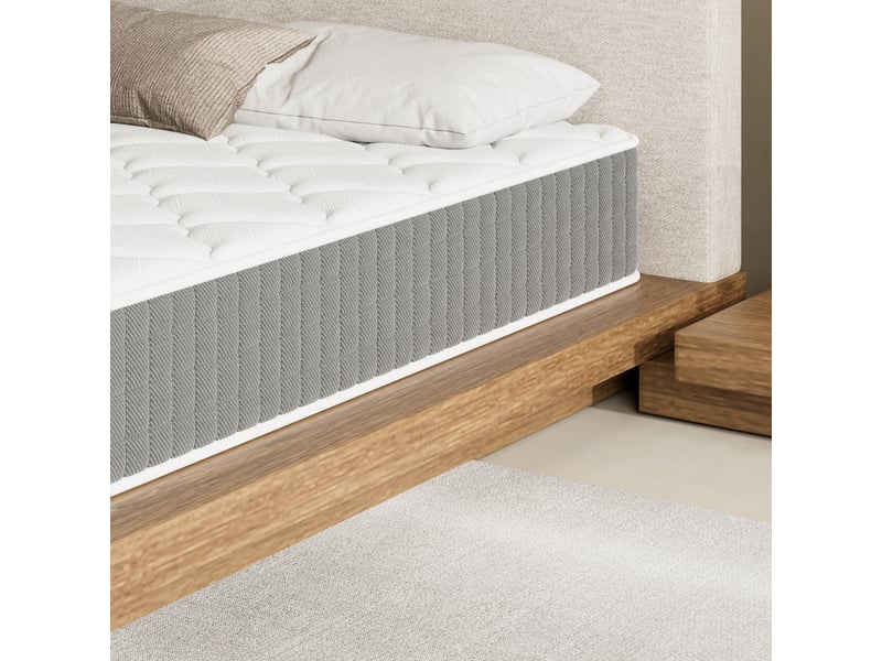  Matelas 120x200 - épaisseur 22cm, mi-ferme, double face aux 7 zones de soutien ergonomique, certifié oeko-tex, confort respirant  - Conforama C