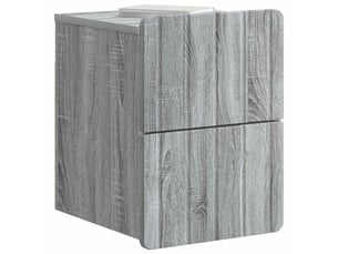 Table de chevet - cabinet de chevet - table de nuit mural sonoma gris 33 x 34,5 x 43 cm