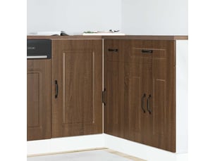 Meuble de rangement, armoire de cuisine kalmar chêne marron bois d'ingénierie shl6726