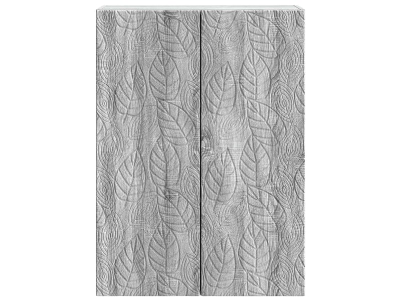  Armoire murale salon 66x34,5x90cm bois d'ingénierie sonoma gris shl9538  - Conforama D