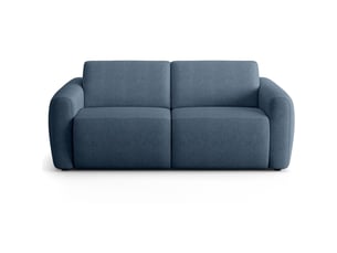 Canapé droit convertible HOMIFAB Suzie 3 places Tissu bleu