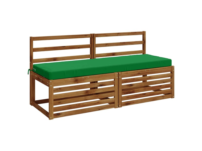  Lot de 2 coussins de banc, coussins d'assise soest 100 % polyester vert cf57542  - Conforama C