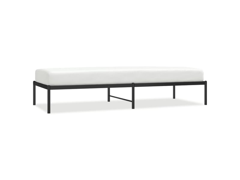 Lit simple- lit adulte - cadre de lit métal noir 80x200 cm - Conforama A