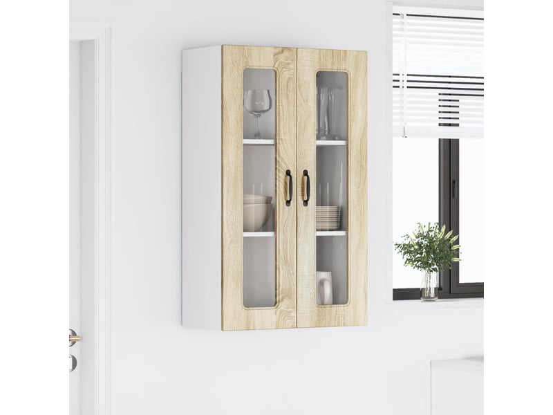  Meuble mural de cuisine | armoire de cuisine chêne sonoma 60x31x100cm shl3631  - Conforama D