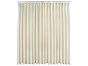 Rideau occultant, rideau black-out avec crochets velours crème 290x245 cm cf43964