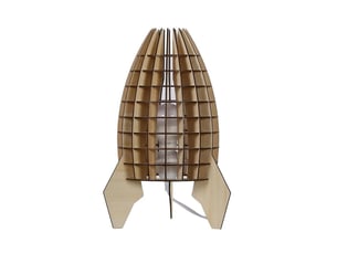 Lampe à poser fusée aviator 38cm naturel