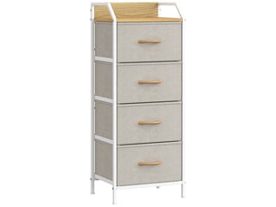Chiffonnier 4 tiroir(s) GENERIC HOME coloris beige largeur 43 cm hauteur 97.5 cm