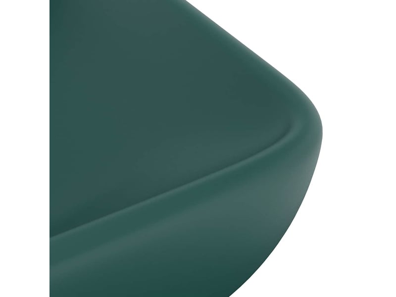 Lavabo de luxe, vasque à poser rectangulaire vert foncé mat 71x38 cm céramique cf65664 - Conforama E