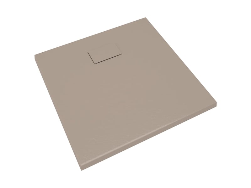  Receveur de douche base de douche bac de douche réceptacle de douche salle de bain toilette salle d’eau maison intérieur smc 80x80 cm marron 02_0001964  - Conforama A