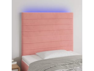 Tete de lit A poser largeur 80 cm rose