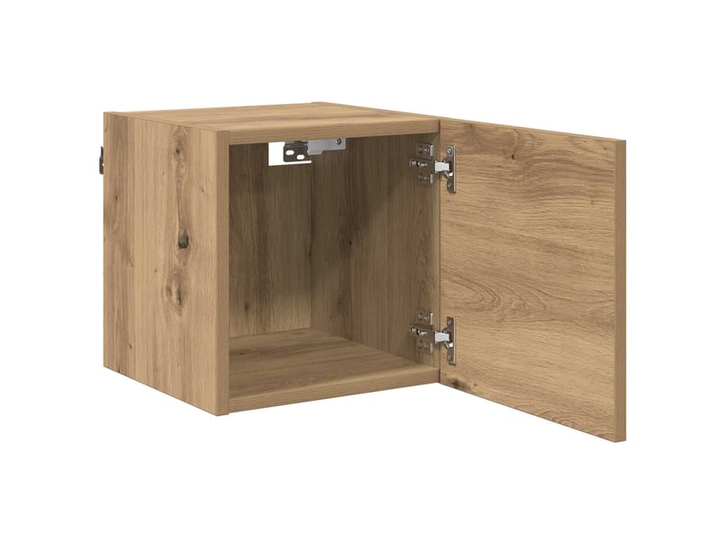  Meuble tv - banc tv - meuble de rangement mural chêne artisanal bois d'ingénierie  - Conforama E