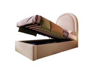 Lit coffre 90x190 cm HAVRYA   coloris beige