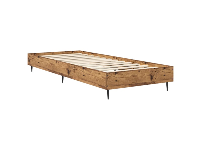  Lit simple- lit adulte -  cadre de lit bois ancien 80 x 200 cm bois d'ingénierie  - Conforama B