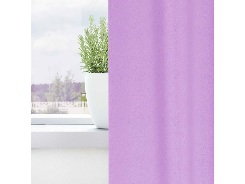  Lot de 2 rideaux occultants, rideaux black-out avec anneaux pourpre 175 x 140 cm cf44733  - Conforama C