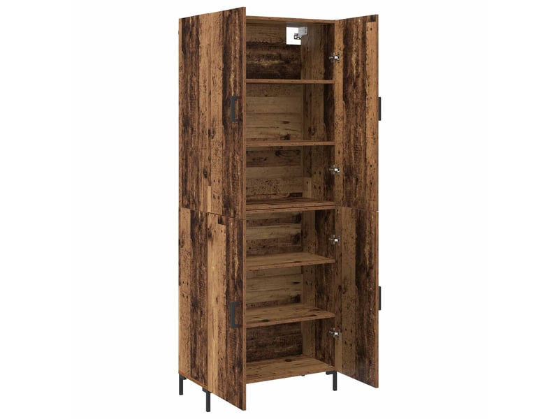  Buffet - haut armoire bois ancien 69,5 x 34 x 180 cm bois d'ingénierie  - Conforama E