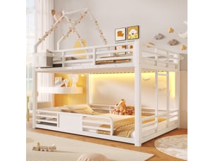 Lit superposé 140x200 cm <strong>HAUSS SPOLE</strong> <strong></strong> coloris blanc