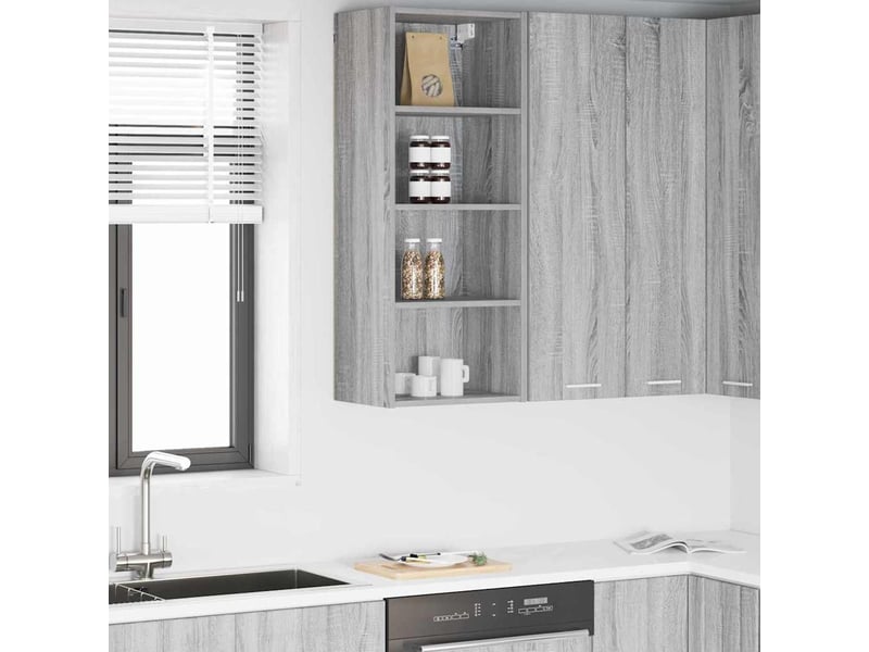  Meuble de rangement, armoire suspendue gris sonoma 40x29,5x100cm  - Conforama B