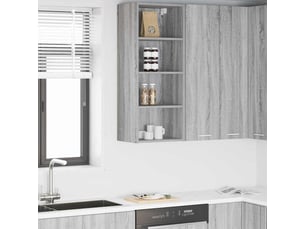 Meuble de rangement, armoire suspendue gris sonoma 40x29,5x100cm