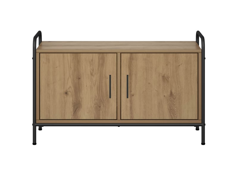  Meuble tv moderne, banc tv 79,5x33x50 cm chêne artisanal bois d'ingénierie  - Conforama D