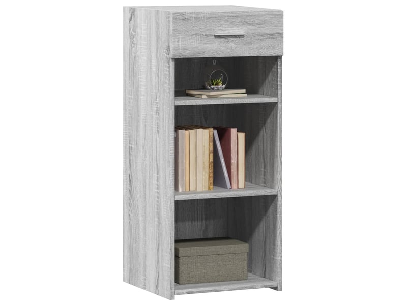  Buffet - bahut - meuble de rangement sonoma gris 40x42,5x93 cm bois d'ingénierie  - Conforama C