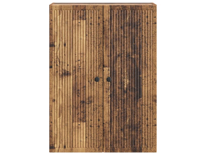  Armoire murale salon bois ancien 66x34,5x90cm bois d'ingénierie shl3644  - Conforama D
