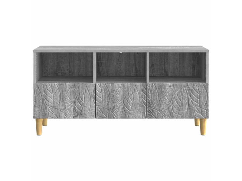  Meuble tv - banc tv - meuble de rangement 102 x 34,5 x 50 cm sonoma gris bois d'ingénierie  - Conforama E