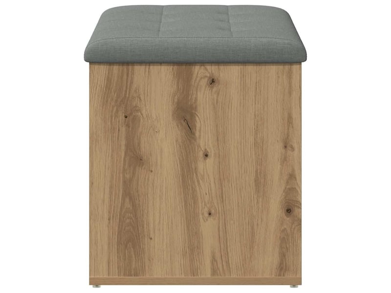  Banc chambre, banc de rangement chêne artisanal 82x42x45 cm bois d'ingénierie  - Conforama E