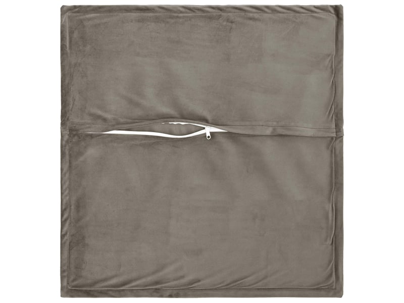  Lot de 2 coussins avec oreiller, coussins décoratifs houten gris clair fløjl cf51041  - Conforama D