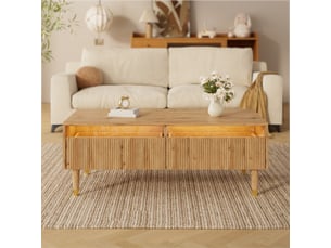 Table basse coloris bois clair <strong></strong> <strong></strong> - 50 cmx110 cm