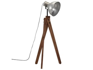 Lampadaire salon, lampe sur pied 25 w argent vintage 45x45x120 cm e27