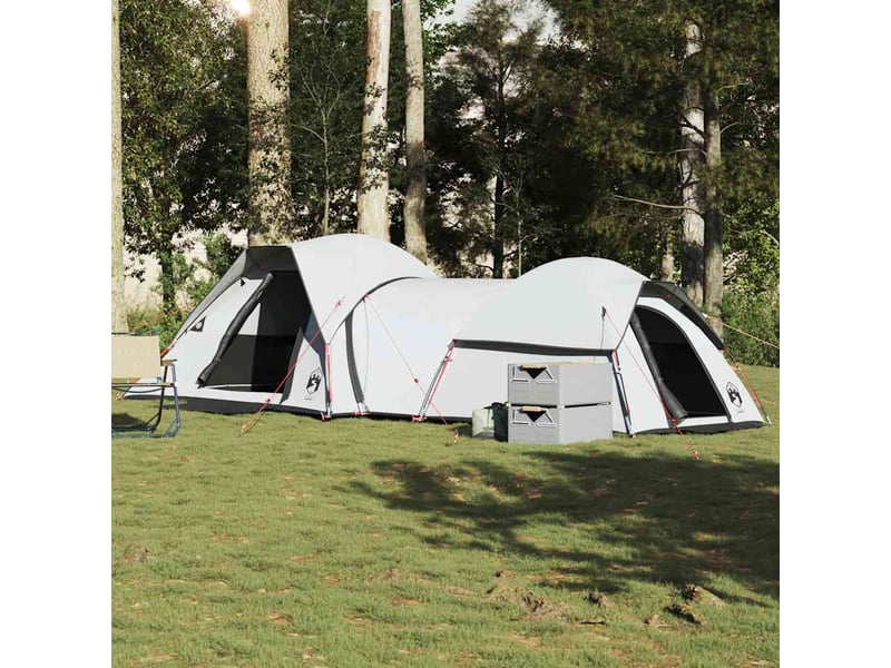  Tente de camping 5 personnes blanc tissu occultant imperméable  - Conforama B