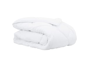 Duvet d'hiver - couette 240 x 222 x 5 cm hiver - couette polyester blanc respirant