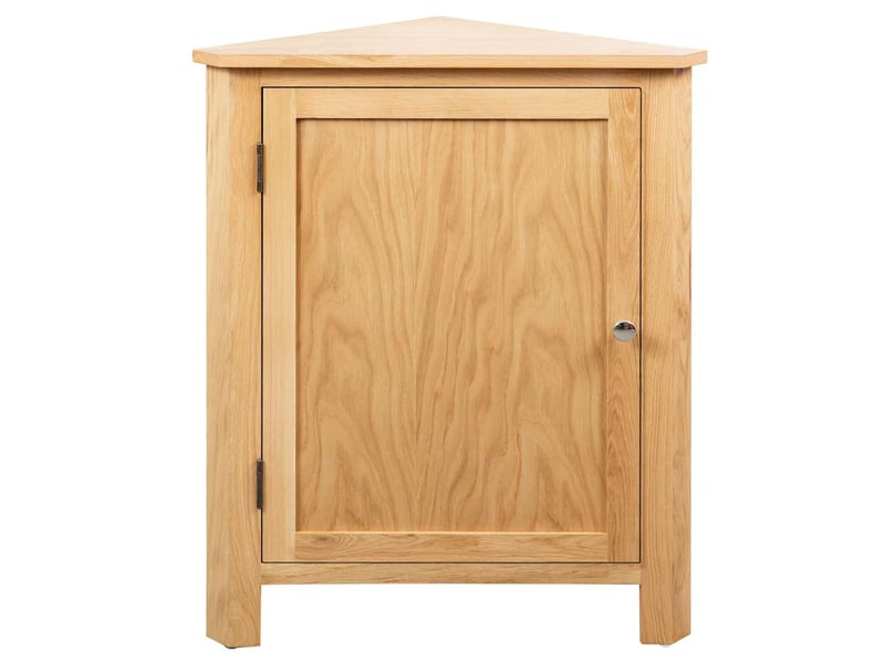  Armoire de rangement, armoire d'angle 59 x 45 x 80 cm bois de chêne massif  - Conforama A