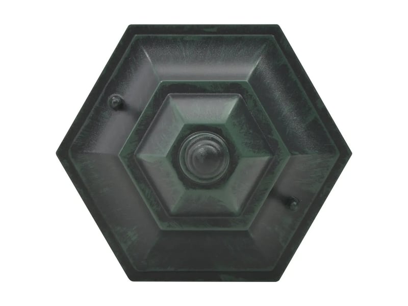  Lot de 6 lampes de jardin à piquet style d'ambiance 110 cm en aluminium vert foncé 02_0045890  - Conforama E