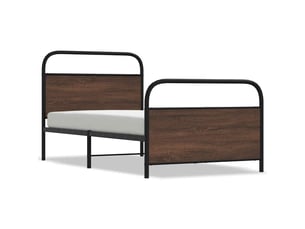 Lit simple 100x200 cm    coloris marron