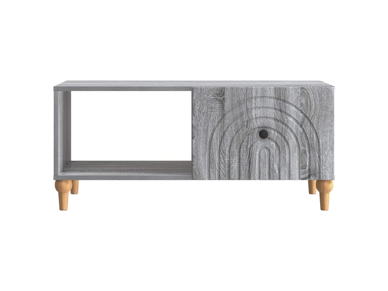 Table basse - table de salon - table à thé sonoma gris 90 x 50 x 40 cm bois d'ingénierie  - Conforama E