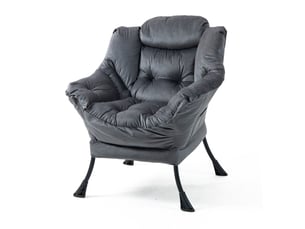Fauteuil fixe  WISHDOR Velours gris
