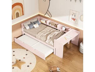 Lit simple 90x200 cm <strong></strong> <strong>Fay Lum</strong> coloris rose