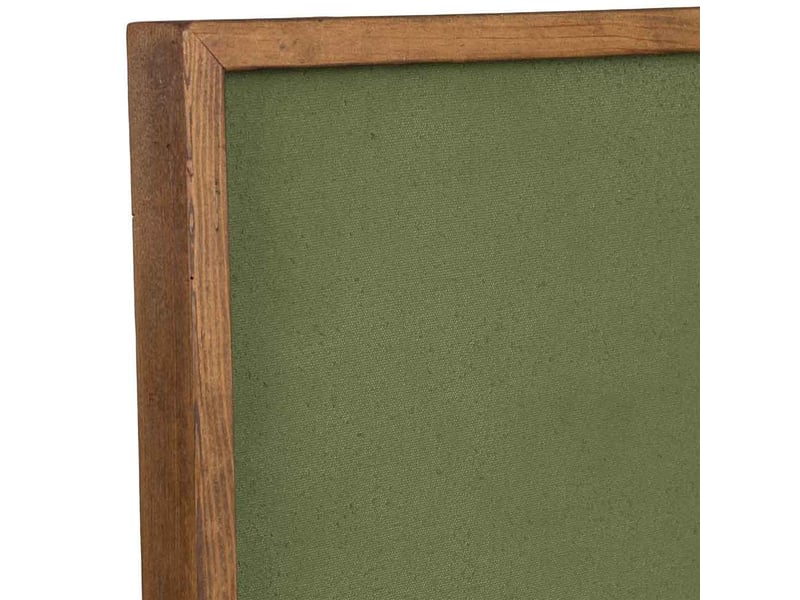Tableau artisanal en bois recyclé relief vert beige et noir 62x4x82 cm h - Conforama E