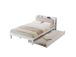 Lit gigogne 120x200cm    coloris blanc