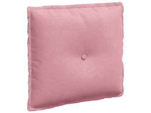 Coussin de dos, coussin de dossier rose 50 x 45 cm tissu en velours côtelé cf54982