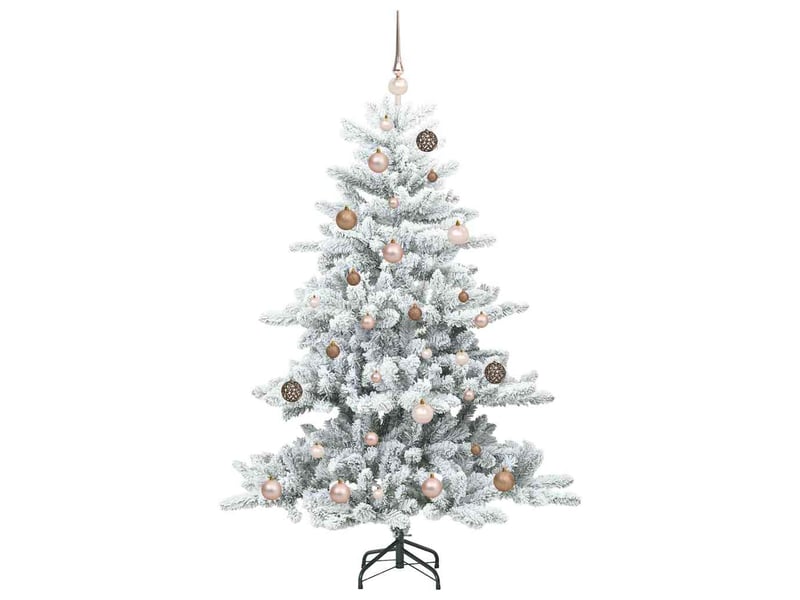 Sapin de noël, arbre de noël artificiel à branches articulées blanc 150 cm shl4993 - Conforama D