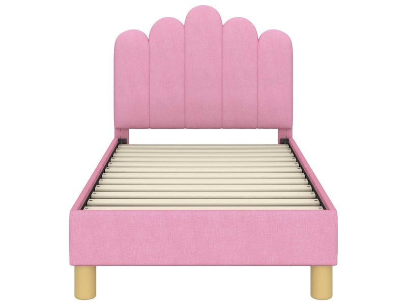  Lit simple- lit adulte -  cadre de lit pour tout-petit avec tête de lit rose 70 x 140 cm  - Conforama D