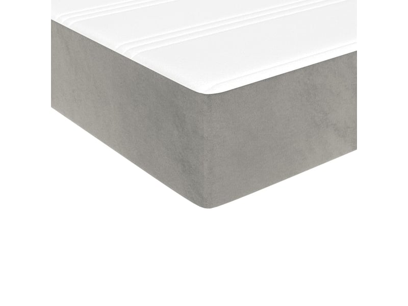Matelas de lit à ressorts ensachés fermeté moyenne gris clair 120x190x20 cm shl92039 - Conforama E
