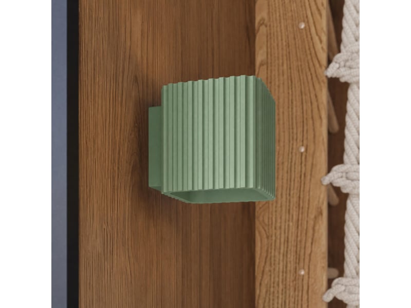 Applique riff sauge g9 aluminium moderne 10x10x12cm SL.3112 - Conforama D