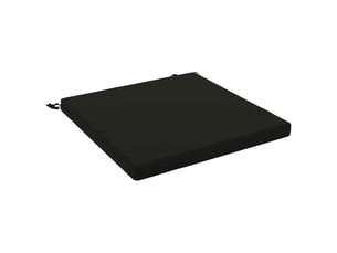 Coussin de siège, coussin d'assise 1 pièce soest 100 % polyester noir cf55652