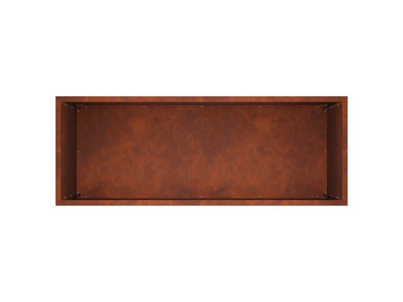  Jardinière - cache-pot de jardin rouillé 80 x 30 x 50 cm acier patiné  - Conforama E