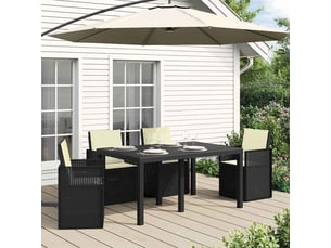 Coussins de siège et de dos polyester crème 47 x 45 x 2 cm cf60812