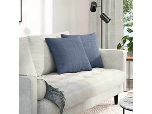 Lot de 2 coussins de canapé, coussins décoratifs bleu 45 x 45 cm cf59000