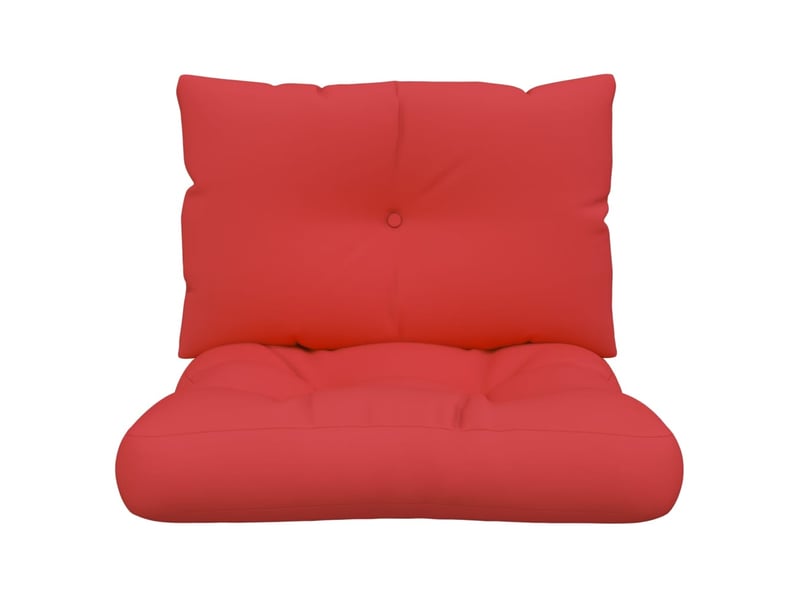  Lot de 2 coussins de palette, coussins de canapé rouge tissu cf59612  - Conforama E